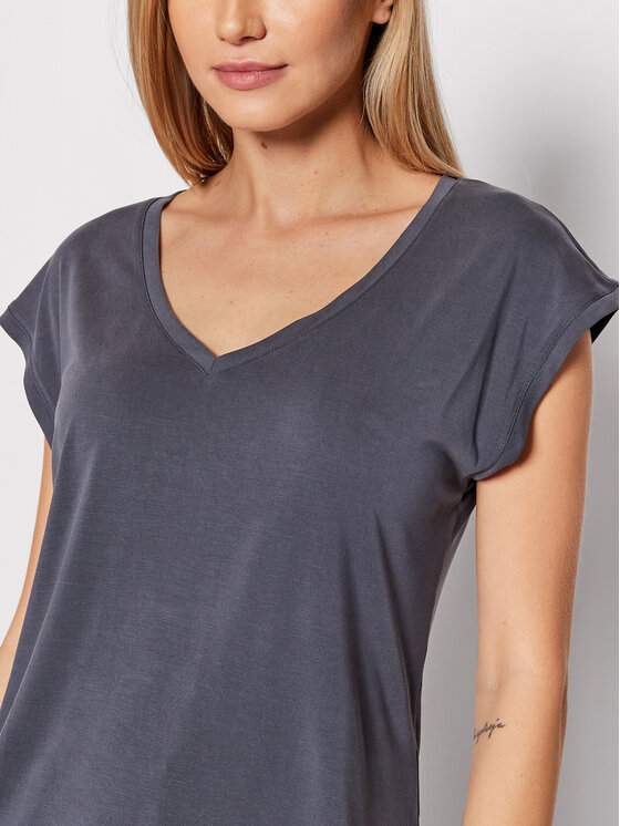 Vero Moda Vero Moda Marškinėliai Filli 10247666 Pilka Regular Fit
