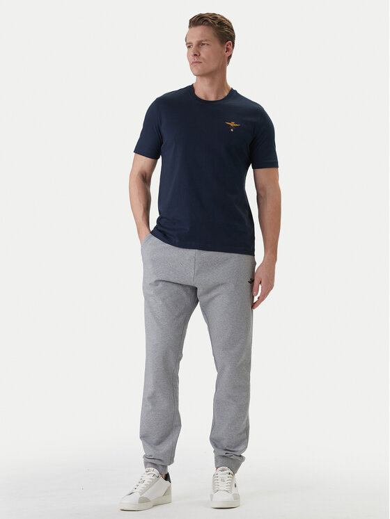 Aeronautica Militare Aeronautica Militare Camiseta 261TS1580UJ00372 Azul marino Regular Fit