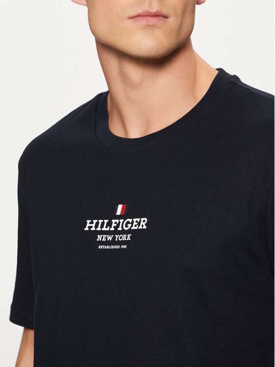 Tommy Hilfiger Tommy Hilfiger T-shirt MW0MW38980 Tamnoplava Regular Fit