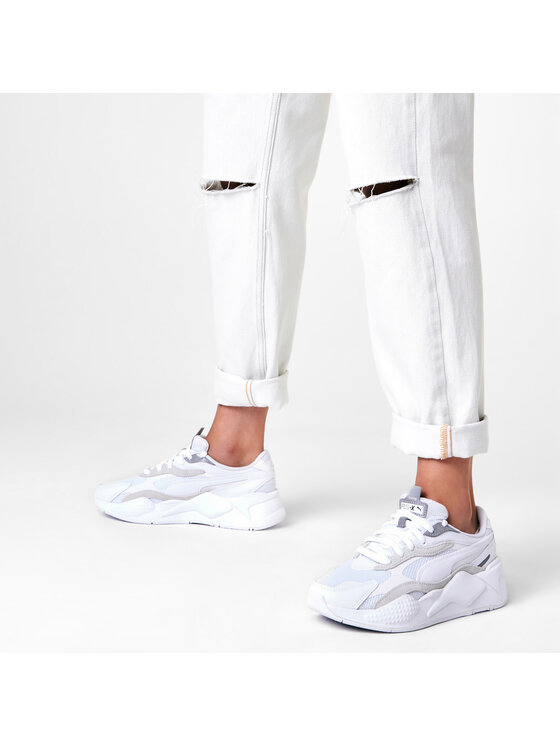 Puma Sneakersy Puma Rs-X3 Puzzle Jr 372357 03 Biały