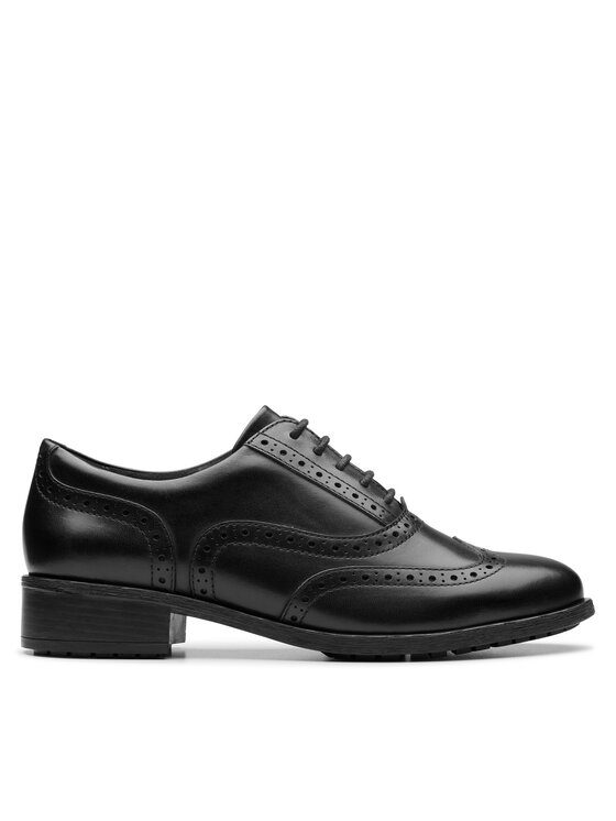 Clarks Оксфорди Clarks Havisham Oak 26178709 Чорний