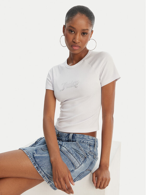 Juicy Couture Juicy Couture Camiseta Baby JCWCT126317 Blanco Slim Fit