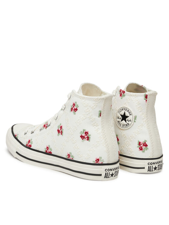 Converse Sportbačiai Converse Chuck Taylor All Star Vintage Embroidery A12635C Balta