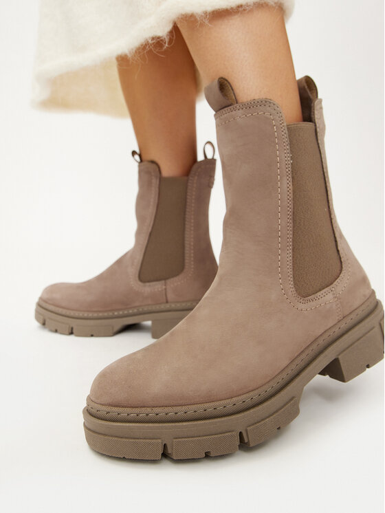 Tamaris Členková obuv s elastickým prvkom Tamaris 1-25901-41 Hnedá