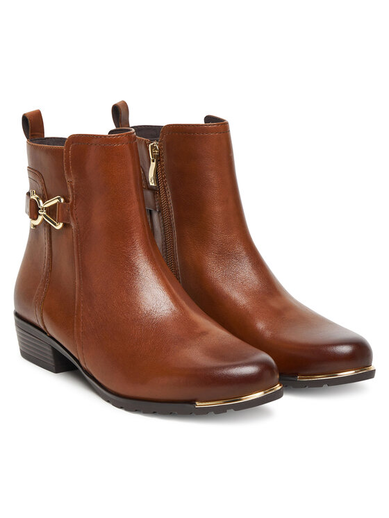Caprice Botki Caprice 9-25403-45 Brązowy
