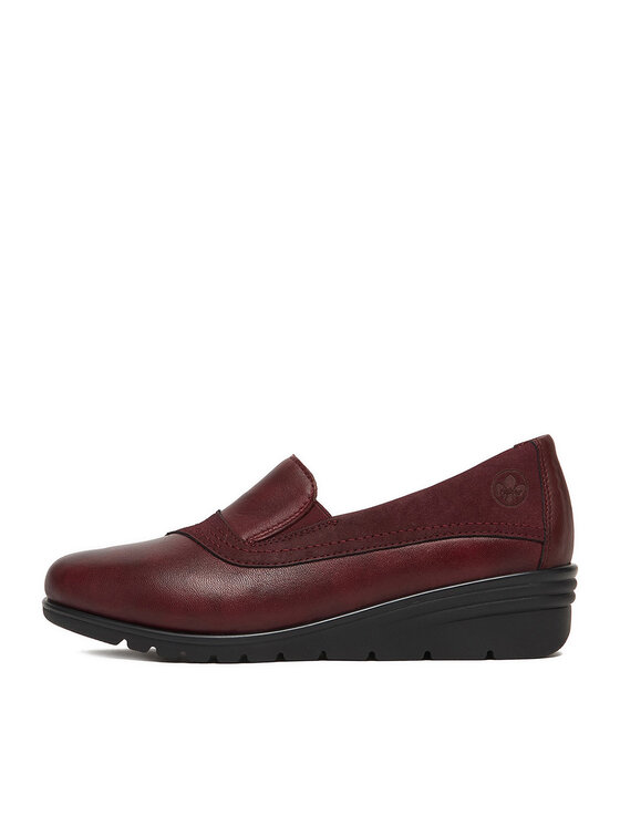 Rieker Nizki čevlji Rieker L5356-35 Bordo rdeča