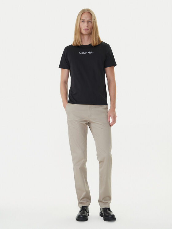 Calvin Klein Calvin Klein Camiseta Logo 30s LV04LD230G Negro Relaxed Fit