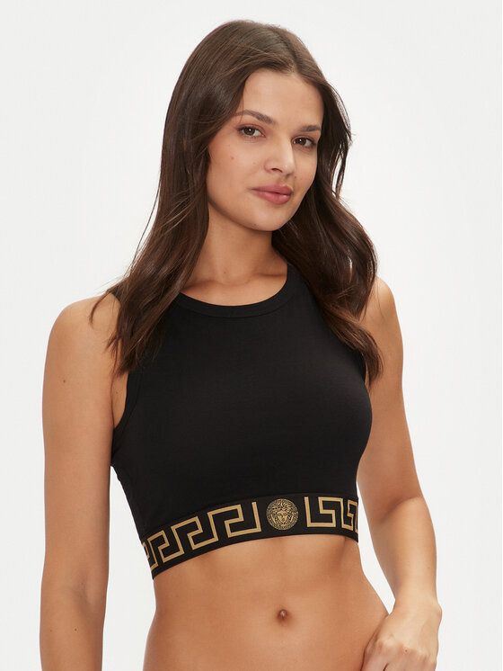 Versace Versace Top grudnjak 1008598 1A10011 Crna Slim Fit