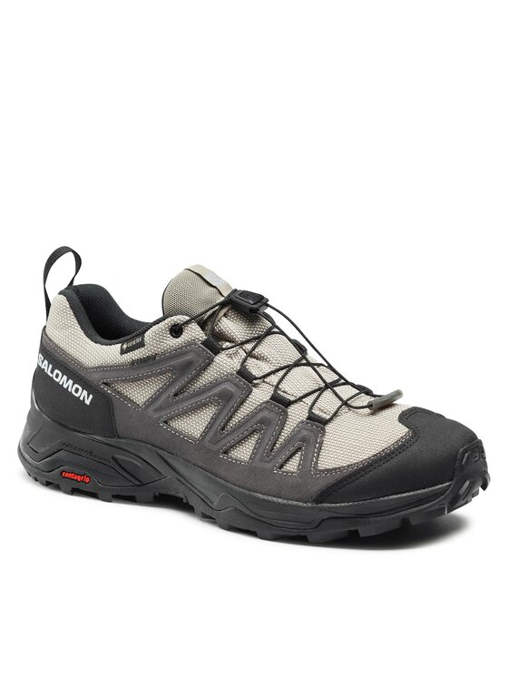 Salomon Туристически Salomon X Ward Leather GORE-TEX L47182100 Бежов