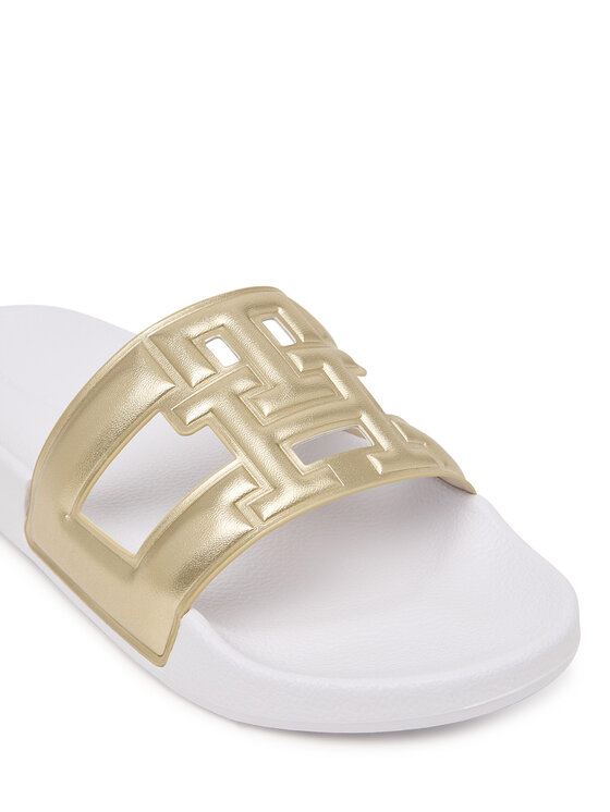 Tommy Hilfiger Klapki Tommy Hilfiger Monogram Pool Slide FW0FW09525 Złoty