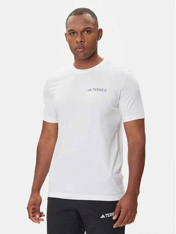 adidas adidas Футболка Terrex Graphic JW3559 Білий Regular Fit