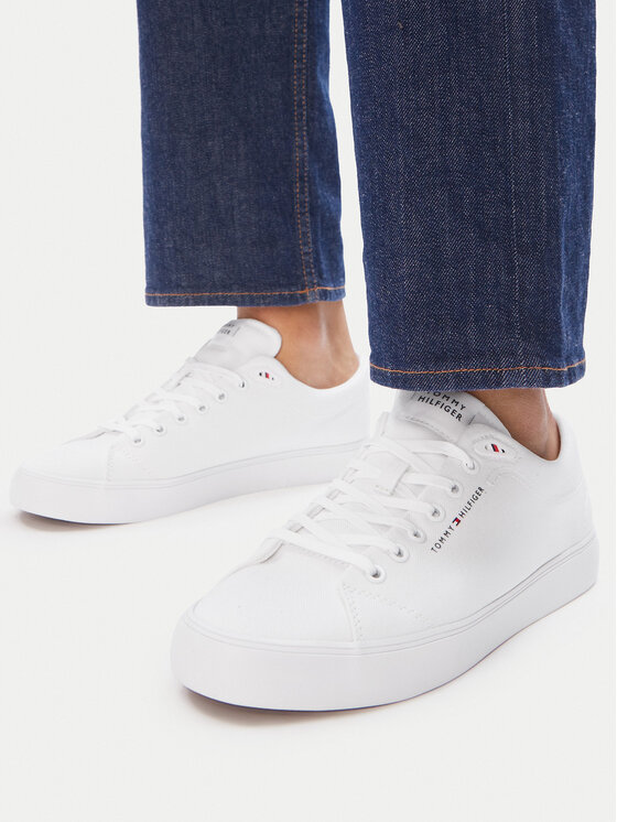 Tommy Hilfiger Tenisenes Tommy Hilfiger Harlem Core Ii FM0FM05817 Balts