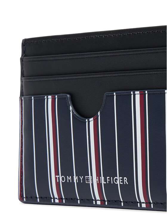 Tommy Hilfiger Rinkinys: kortelių dėklas ir raktų pakabukas Tommy Hilfiger Th Corp Cc AM0AM12793 Tamsiai mėlyna