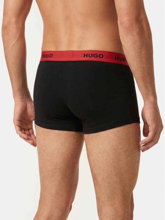 HUGO HUGO Conjunto de calzoncillos boxer Trunk Triplet 50532611 Negro