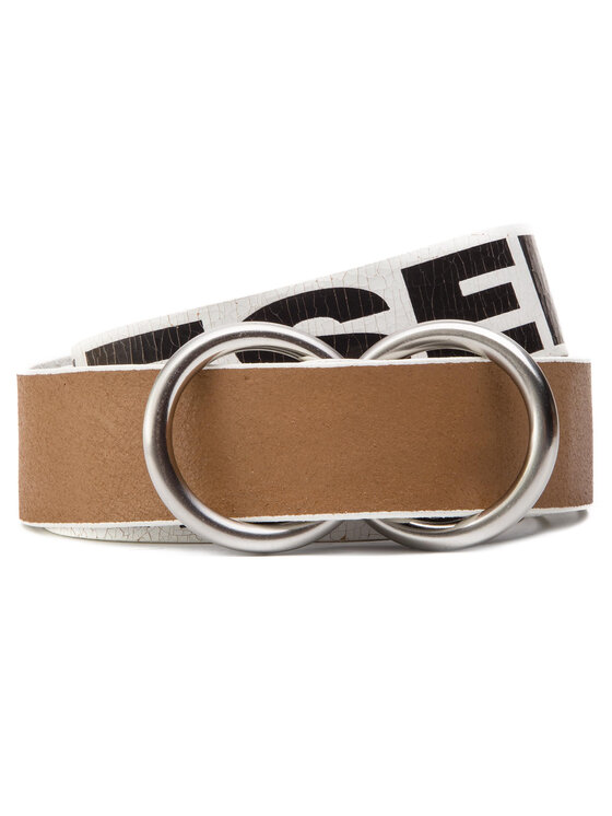 Diesel Мъжки колан Diesel B-Letter X06039 PS919 Бял