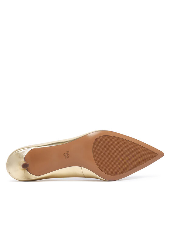 LAUREN RALPH LAUREN Štikle LAUREN RALPH LAUREN Lanette Metallic 802978205002 Zlatna