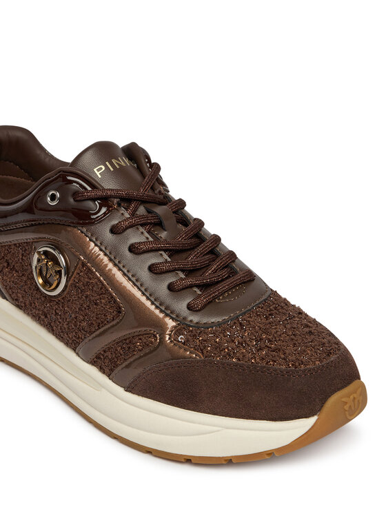 PINKO Sneakers PINKO Nataly 02 SS0197P155 Maro închis