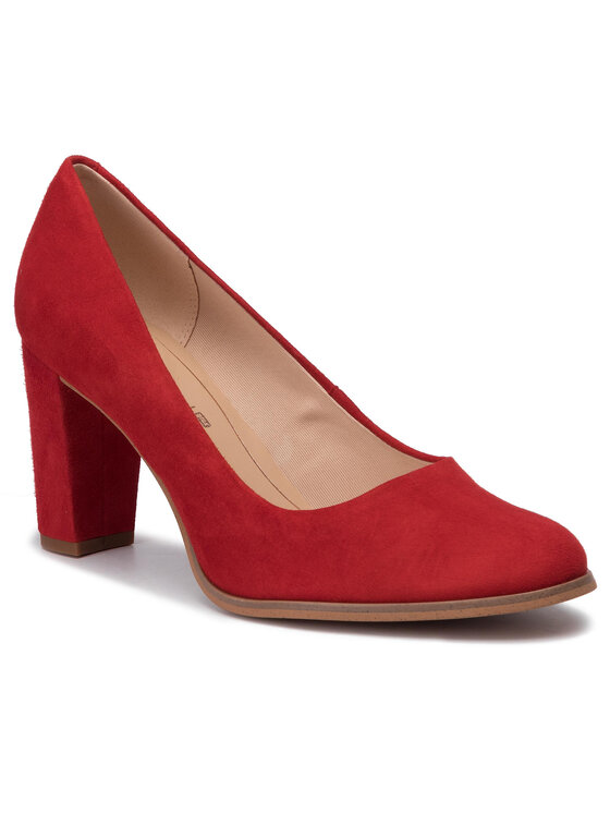 Clarks Туфлі Clarks Kaylin Cara 261465474 Червоний