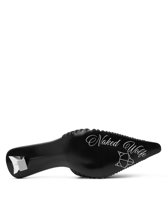 Naked Wolfe Шльопанці Naked Wolfe Chromed 00007 Чорний