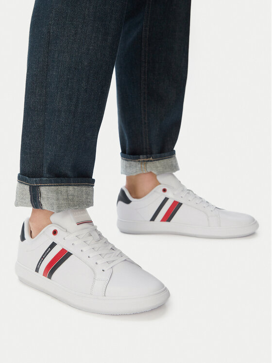 Tommy Hilfiger Zapatillas Tommy Hilfiger Essential Leather Cupsole FM0FM04921 Blanco
