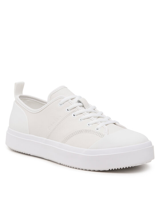 Calvin Klein Modne superge Calvin Klein Low Top Lace Up Lth HM0HM01045 Bela