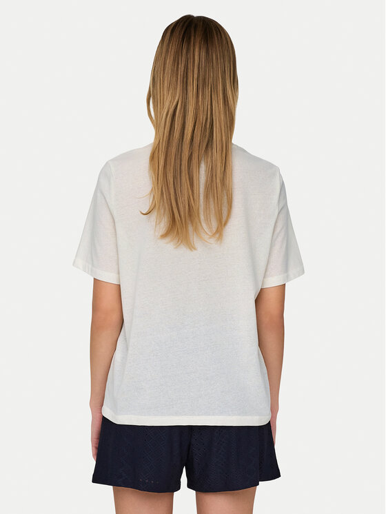 ONLY ONLY Póló Bilins 15320615 Fehér Regular Fit