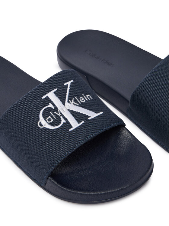 Calvin Klein Şlapi Calvin Klein Ess Slide Cv YM0YM01393 Bleumarin