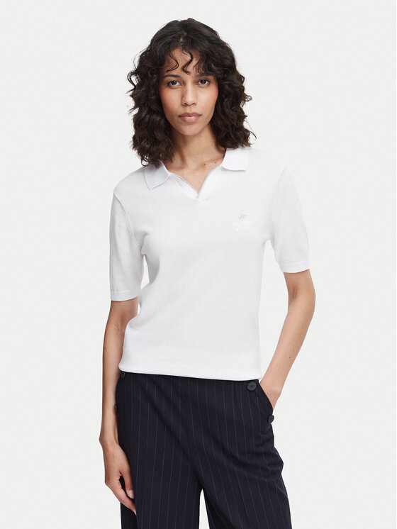 Beverly Hills Polo Club Beverly Hills Polo Club Поло P-SS26W-M550273 Білий Regular Fit