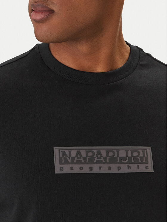 Napapijri Napapijri Camiseta S-Box Logo NP0A4IFL Negro Regular Fit