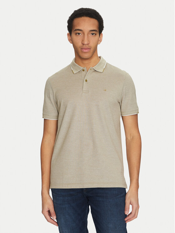Calvin Klein Calvin Klein Polo majica K10K114475 Bež Regular Fit