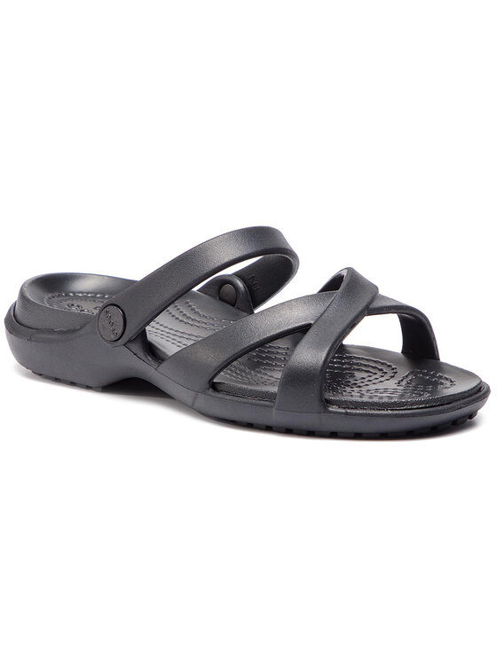 Crocs Чехли Crocs Meleen Crossband Sandal 205472 Черен