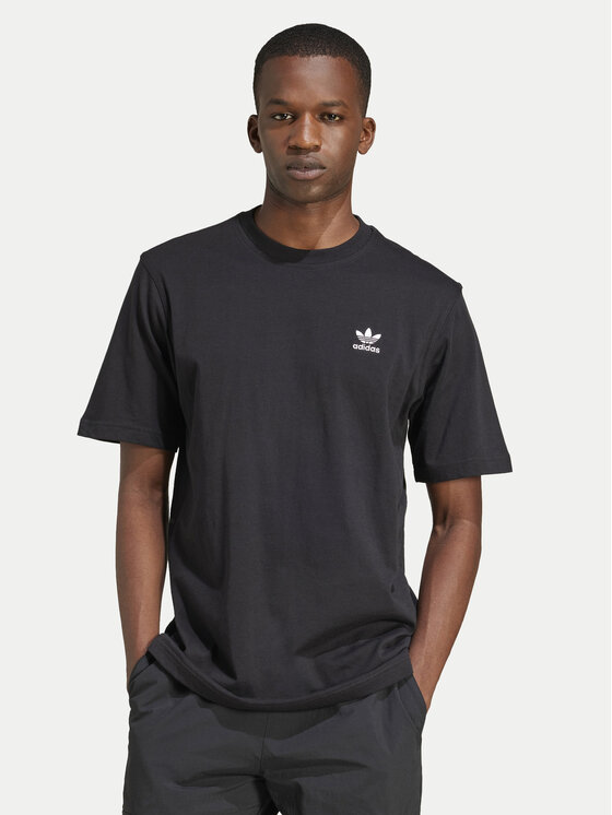 adidas adidas T-Shirt Trefoil Essentials JI8545 Μαύρο Regular Fit