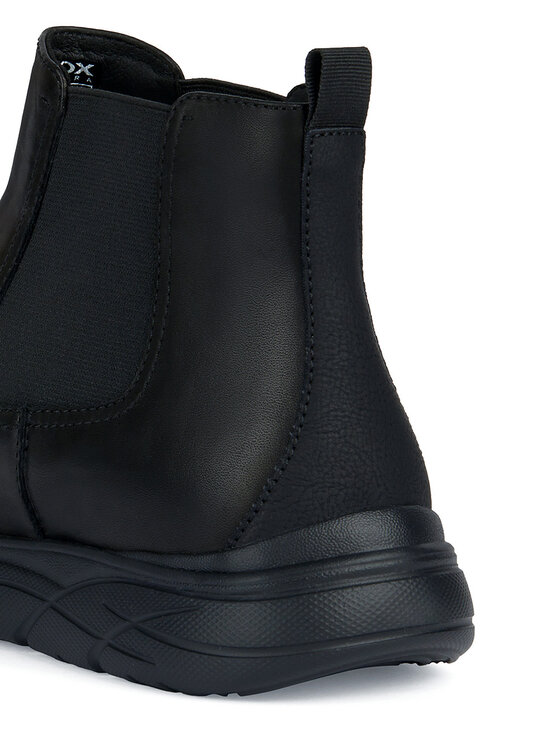 Geox Kotníková obuv s elastickým prvkem Geox U Portello U36E1A 00043 C9999 Černá