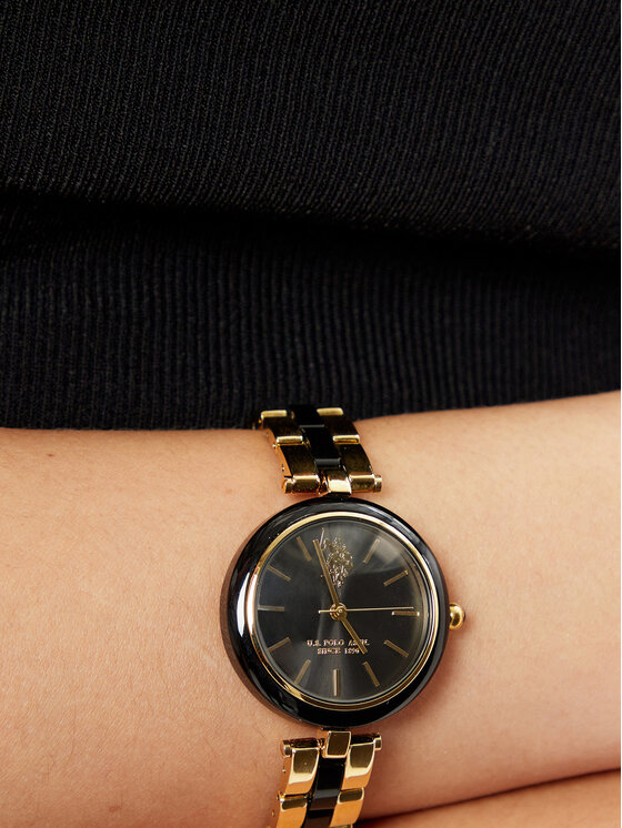 U.S. Polo Assn. Ρολόι U.S. Polo Assn. USP8362BK Χρυσό