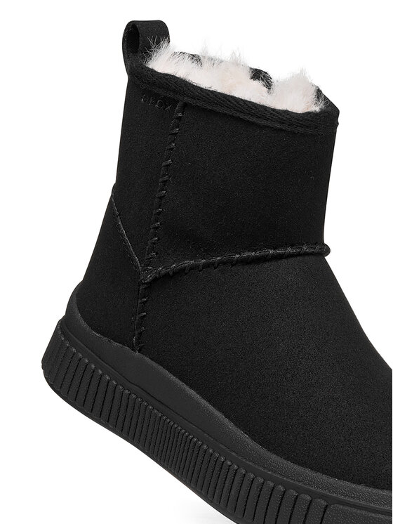 Geox Kozačky Geox J Laquinny Girl J56M3C 000AU C9999 S Černá