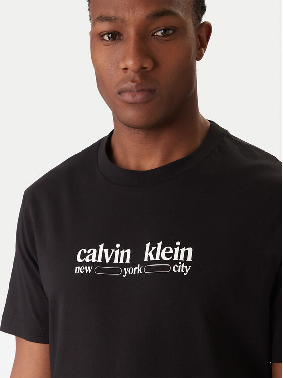 Calvin Klein Jeans Calvin Klein Jeans Camiseta NYC Graphic LV14RE831G Negro Regular Fit