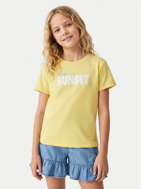 Roxy Roxy Camiseta Orchid Art ERGZT04142 Amarillo Regular Fit