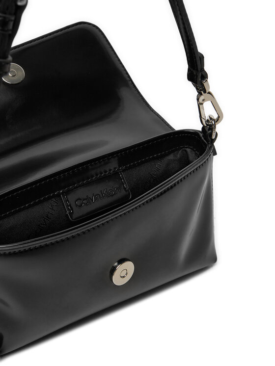 Calvin Klein Дамска чанта Calvin Klein Ck Must Dbl Strap Mini Bag_Shiny K60K612772 Черен