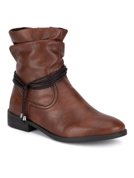 Rieker Botki Rieker 73691-25 Brązowy