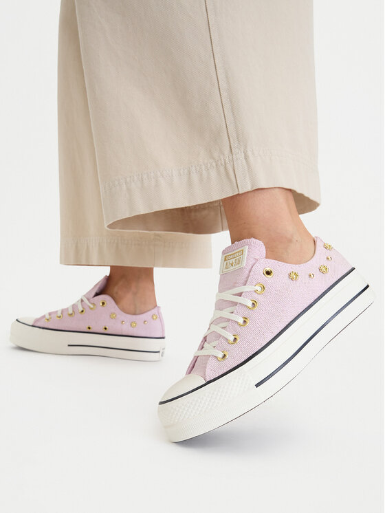 Converse Kedas Converse Chuck Taylor All Star Lift Platform Heathered Glam​ A17595C Rozā