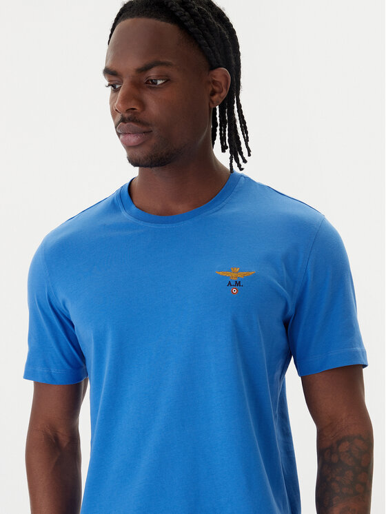 Aeronautica Militare Aeronautica Militare Camiseta 261TS1580UJ00372 Azul Regular Fit