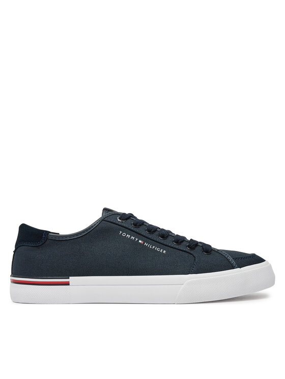 Tommy Hilfiger Tenisky Tommy Hilfiger Core Corporate Vulc Canvas FM0FM05398 Tmavomodrá