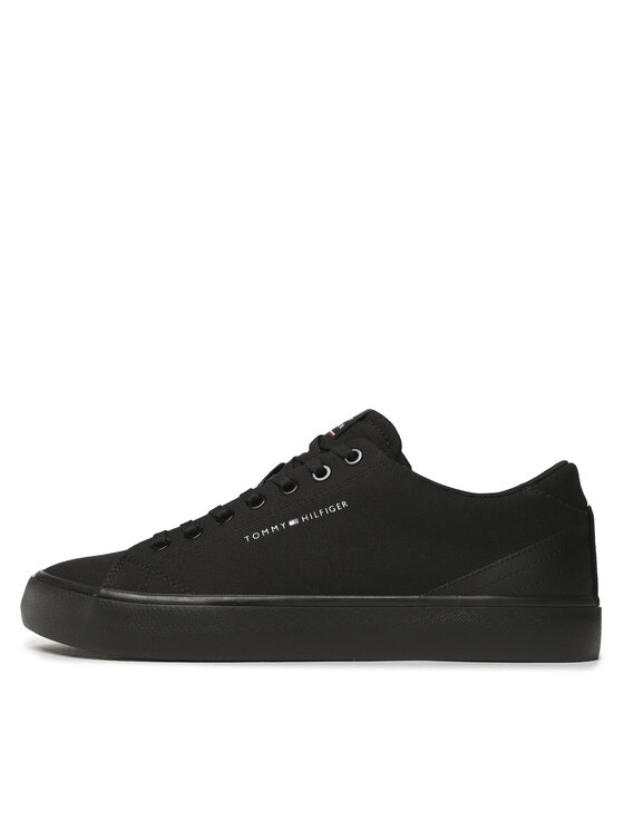 Tommy Hilfiger Zapatillas de tenis Tommy Hilfiger Th Hi Vulc Core Low Canvas FM0FM04737 Negro