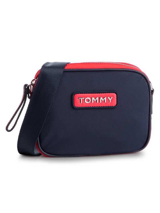 Tommy Hilfiger Ročna torba Tommy Hilfiger Varsity Nlyon Crossover AW0AW06296 Mornarsko modra