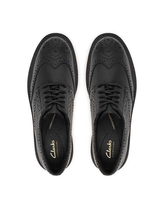 Clarks Оксфорди Clarks Orinoco3 Derby 26183170 Чорний