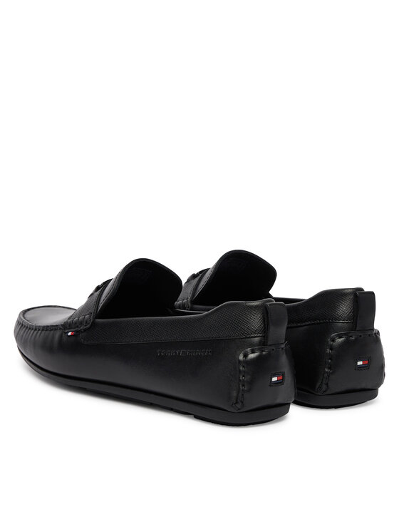 Tommy Hilfiger Mocassini Tommy Hilfiger Hardware Lth Driver FM0FM05855 Nero