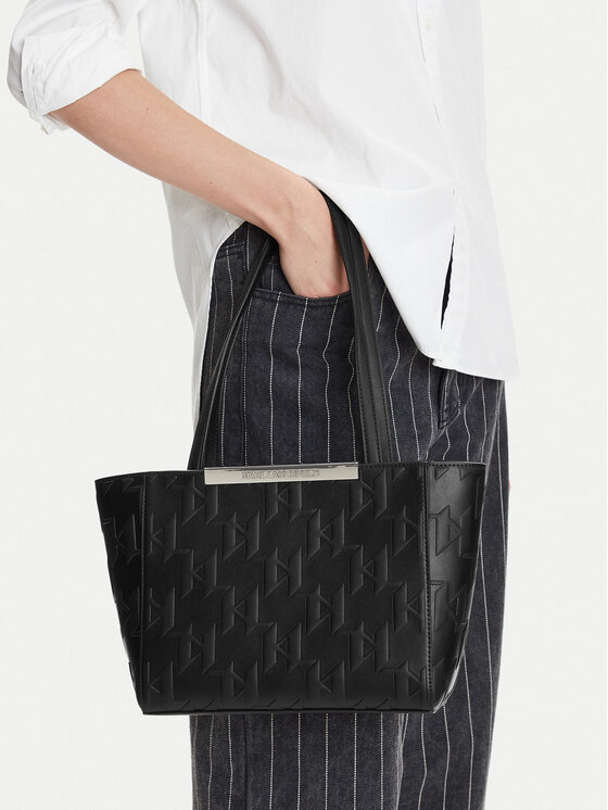 KARL LAGERFELD Ročna torba KARL LAGERFELD A2W30026 Črna