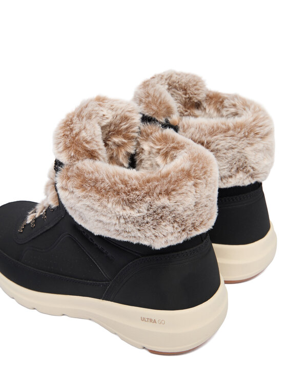Skechers Trzewiki Skechers Glacial Ultra 144199/BLK Czarny
