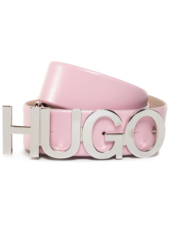HUGO Pasek Damski Hugo Zula Belt 4 Cm-Zl 50391327 Różowy