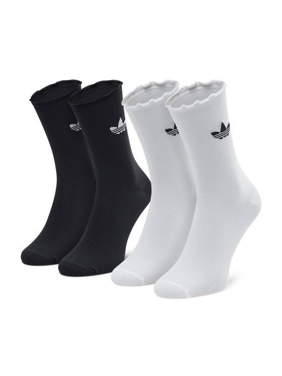 adidas Șosete lungi adidas Ruffle Crw 2Pp HC9532 Negru